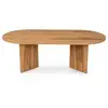 Image de Table basse design ovale bois 120cm raav