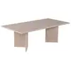 Image de Table basse rectangulaire effet travertin 119x60cm topi