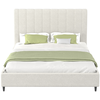 Image de Lit En Tissu Bouclettes Beige 140x190 Cambridge
