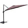Image de Ensemble Parasol Marron 3x4m Et 4 Dalles À Lester Cesare