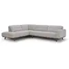 Image de Canapé d'angle design en tissu gris 5-6 places york
