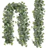 Image de Guirlande de verdure - KENLUMO - 2PCS - Eucalyptus artificiel - 18 mètre - Durable et réaliste