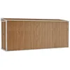Image de Abri de jardin - UU - mural Marron 118x382x178 cm Acier galvanisé P413