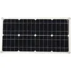 Image de Kit de panneau dalimentation solaire monocristallin flexible USB 25W double 5V Contrôleur de chargeur de batterie de voitur[L510]