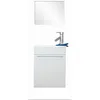 Image de ONDEE - Lave-mains NINO - avec miroir - 44cm - Blanc - Laqué - Livré en kit