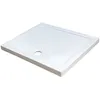 Image de ONDEE ZEN Receveur de douche MERI - Picots Antidérapants - 80x100x6 5cm - Grès - Blanc