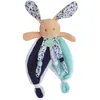 Image de BABY NAT Poupi et poussières détoiles - Doudou lapin POUPI marine 29 cm