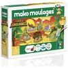 Image de Loisirs créatifs - MAKO MOULAGES - Monde des dinosaures - 6 moules - Plâtre 800 g - Peintures incluses