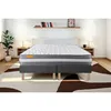 Image de Matelas 160x200 + Double Sommiers Gris 80x200 Memo Plus Mémoire De Forme 3 Zones
