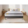 Image de Matelas + Sommier Gris 140x200 Memo Zen Mousse À Mémoire De Forme 5 Zones De Confort Maxi Épaisseur