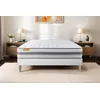 Image de Matelas + Sommier 140x200 Memo Spring Ressorts Ensachés 3 Zones De Confort Maxi Épaisseur