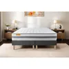 Image de Matelas 180x200 + Double Sommiers Gris 90x200 Memo Spring Ressorts Ensachés 3 Zones De Confort Maxi Épaisseur