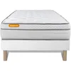 Image de Matelas + Sommier 90x190 Memo Luxe Ressorts Ensachés + Mémoire De Forme 5 Zones De Confort Maxi Épaisseur