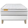 Image de Matelas + sommier 90x190 Memo Luxe Ressorts ensachés + mémoire de forme 5 zones de confort MAXI épaisseur