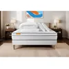 Image de Pack matelas + sommier 140x200 Memo Luxe Ressorts ensachés + mémoire de forme 5 zones de confort MAXI épaisseur