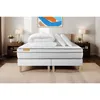 Image de Pack Matelas 180x200 + Double Sommiers 90x200 Memo Luxe Ressorts Ensachés + Mémoire De Forme 5 Zones De Confort Max
