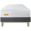 Image de Matelas + sommier 90x190 Memo Bio Mousse à mémoire de forme 5 zones de confort Maxi épaisseur Déhoussable