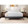 Image de Matelas + Sommier Gris 140x200 Memo Bio Mousse À Mémoire De Forme 5 Zones De Confort Maxi Épaisseur Déhoussable