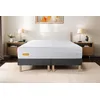 Image de Matelas 180x200 + Double Sommiers Gris 90x200 Memo Bio Mousse À Mémoire De Forme 5 Zones De Confort Maxi Épaisseur