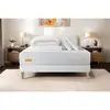 Image de Pack Matelas + Sommier 140x190 Memo Bio Mousse À Mémoire De Forme 5 Zones De Confort Maxi Épaisseur + Couette + 2