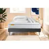 Image de Pack Matelas Memo + Sommier Gris 160x200 + 2 Oreillers Mémoire De Forme