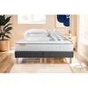 Image de Pack Matelas Memo + Double Sommiers Gris 180x200 + 2 Oreillers Mémoire De Forme