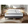 Image de Pack Matelas 160x200 + Double Sommiers Gris 80x200 Memo Zen Mousse À Mémoire De Forme 5 Zones De Confort Maxi Épais