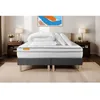 Image de Pack matelas 160x200 + double sommiers 80x200 Memo Luxe Ressorts ensachés + mémoire de forme 5 zones de confort
