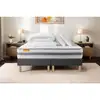 Image de Pack Matelas 160x200 + Double Sommiers Gris 80x200 Memo Spring Ressorts Ensachés 3 Zones Maxi Épaisseur + Couette +