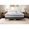 Image de Pack Matelas 180x200 + Double Sommiers Gris 90x200 Memo Spring Ressorts Ensachés 3 Zones Maxi Épaisseur + Couette +