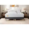 Image de Pack Matelas 160x200 + Double Sommiers Gris 80x200 Memo Bio Mousse À Mémoire De Forme 5 Zones De Confort Maxi Épai