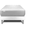Image de Ensemble Matelas Sommier 90x200 cm - Sommier Blanc (déjà monté) - Vitalmemo Blanc