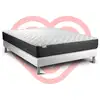 Image de Ensemble Matelas 140x190 Cm Mousse Polyuréthane À Mémoire De Forme Sommier Gris