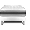 Image de Ensemble Matelas Sommier 90x200 cm - Sommier Blanc (déjà monté) - Vitalmemo Back Blanc