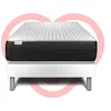 Image de Ensemble Matelas 90x200 Cm Ressorts Ensachés Sommier Gris