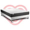 Image de Ensemble Matelas 140x190 Cm Ressorts Ensachés Sommier Gris