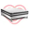 Image de Ensemble Matelas 160x200 Cm Ressorts Ensachés Et Mémoire De Forme Sommier Gris