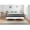Image de Ensemble Matelas Sommier 200x200 cm - 2 Sommiers Blanc - Vitalspring Zen Blanc