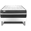 Image de Ensemble Matelas Sommier 90x200 cm - Sommier Blanc (déjà monté) - Vital Power Zen Blanc