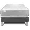 Image de Ensemble Matelas Sommier 90x200 cm - Sommier Gris (déjà monté) - Vitalmemo