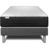 Image de Ensemble Matelas Sommier 90x190 cm - Sommier Gris (déjà monté) - Vitalmemo One Gris