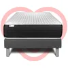 Image de Ensemble Matelas 90x190 Cm Ressorts Ensachés Sommier Gris