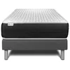Image de Ensemble sommier matelas 90x200 VITALSPRING Ressorts ensachés - 24 cm - Ferme - sommier gris