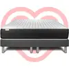 Image de Ensemble Matelas 160x200 Cm Ressorts Ensachés Sommier Gris