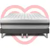 Image de Ensemble Matelas 180x200 Cm Ressorts Ensachés Et Mémoire De Forme Sommier Gris