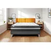 Image de Ensemble Matelas Sommier 140x190 cm - Sommier Gris (déjà monté) - Vital Power Zen Gris