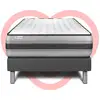 Image de Ensemble Matelas 90x190 Cm Ressorts Ensachés Et Mémoire De Forme Sommier Gris