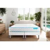 Image de Ensemble sommier matelas 180x200 Bodyone Mousse HD micro alvéolé - 19 cm - Très ferme - double sommiers blanc