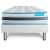 Image de Ensemble sommier matelas 90x190 Bodyzone Ressorts ensachés - 24 cm - Ferme - sommier blanc