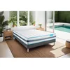 Image de Ensemble sommier matelas 160x200 Bodyzone Ressorts ensachés - 24 cm - Ferme - sommier gris